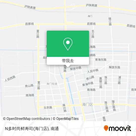 N多时尚鲜寿司(海门店)地图