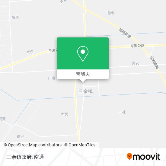 三余镇政府地图