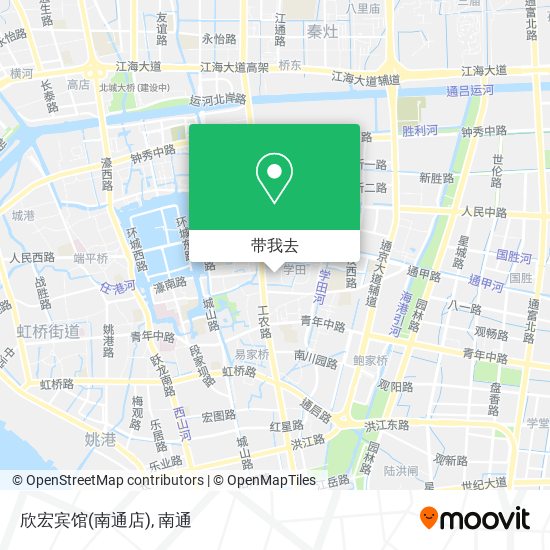 欣宏宾馆(南通店)地图