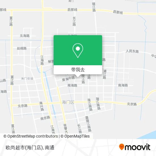 欧尚超市(海门店)地图