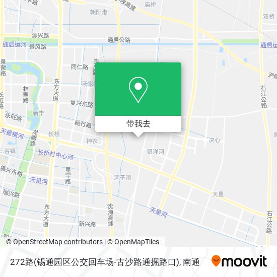 272路(锡通园区公交回车场-古沙路通掘路口)地图