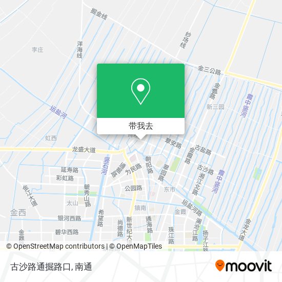 古沙路通掘路口地图