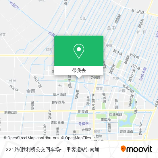 221路(胜利桥公交回车场-二甲客运站)地图