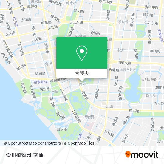崇川植物园地图