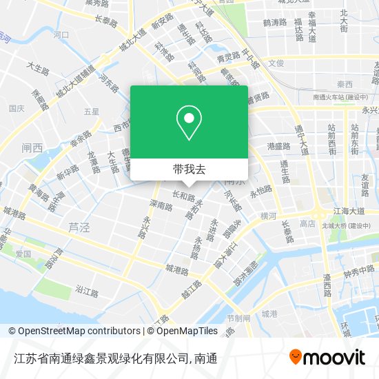江苏省南通绿鑫景观绿化有限公司地图