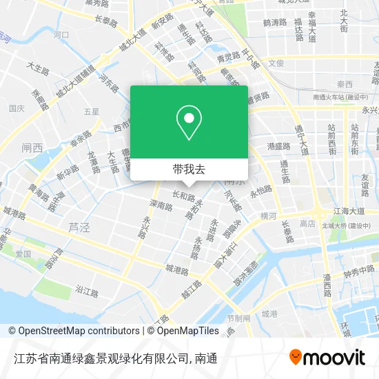 江苏省南通绿鑫景观绿化有限公司地图
