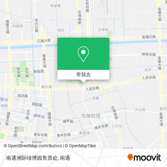 南通洲际绿博园售票处地图