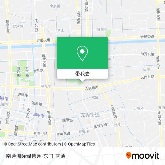 南通洲际绿博园-东门地图