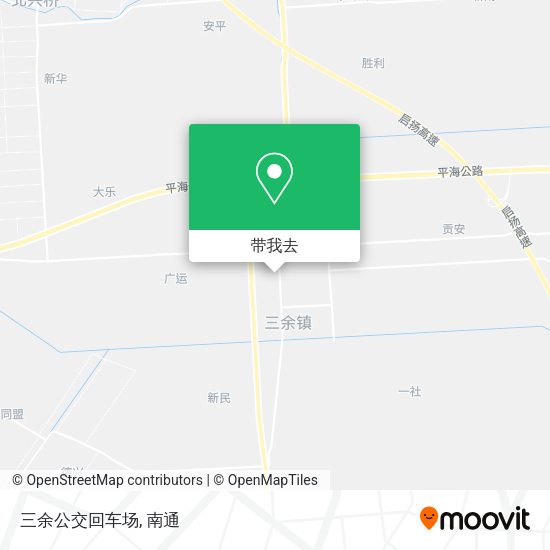 三余公交回车场地图