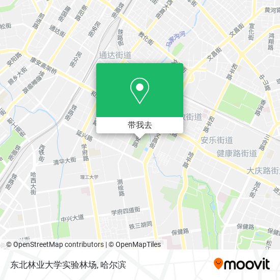东北林业大学实验林场地图