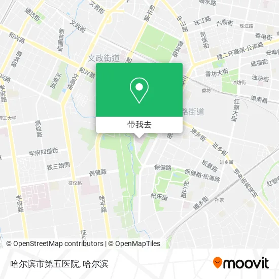 哈尔滨市第五医院地图