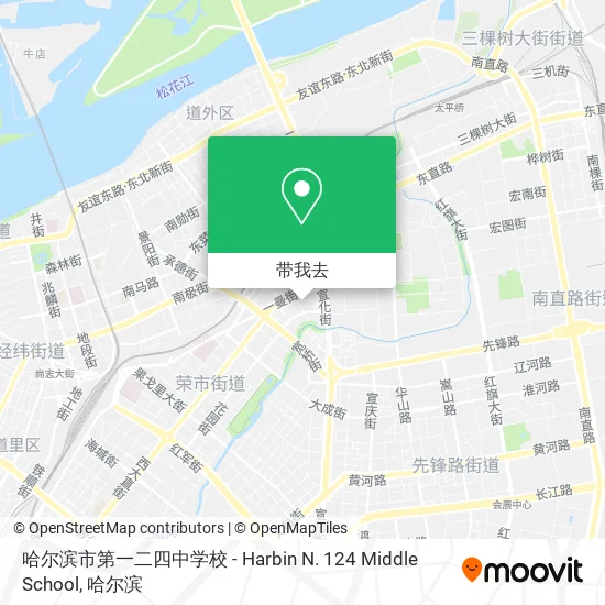 哈尔滨市第一二四中学校 - Harbin N. 124 Middle School地图