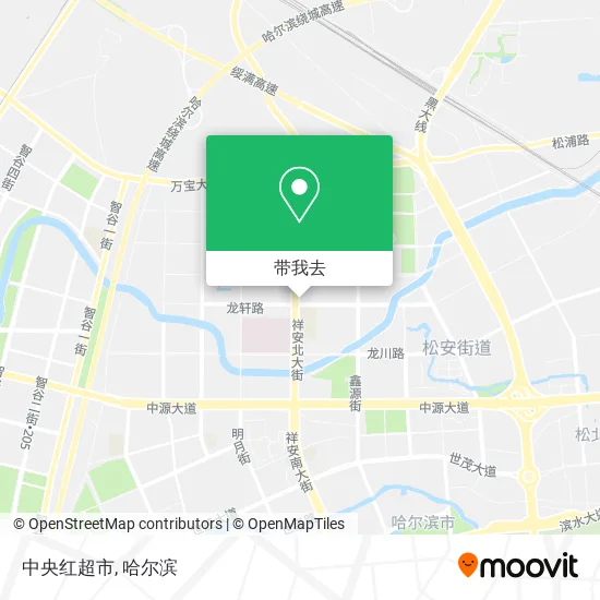 中央红超市地图