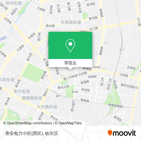 香安电力小区(西区)地图