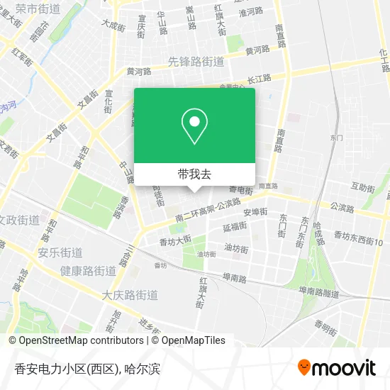 香安电力小区(西区)地图