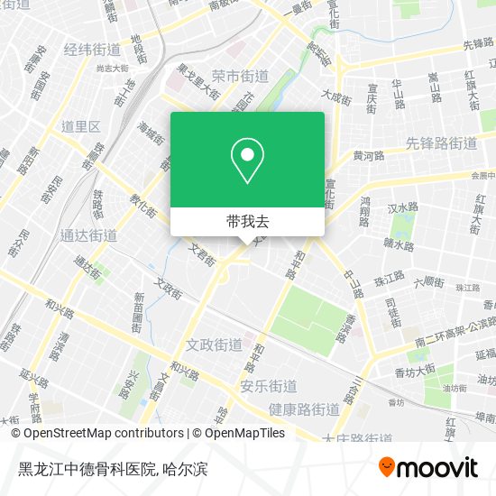 黑龙江中德骨科医院地图