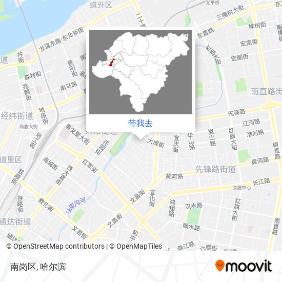 南岗区地图