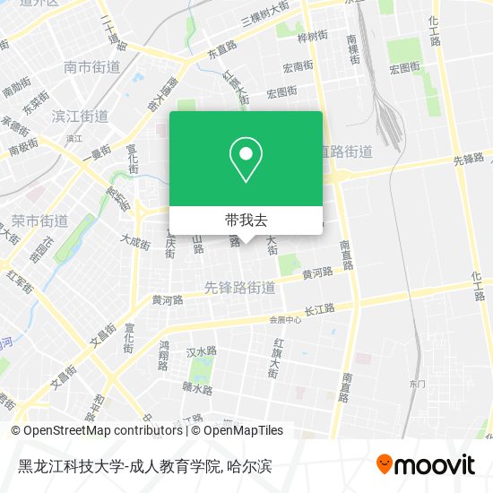 黑龙江科技大学-成人教育学院地图