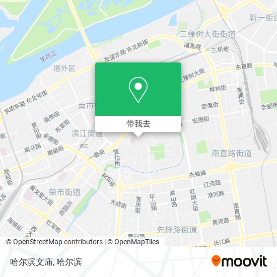 哈尔滨文庙地图