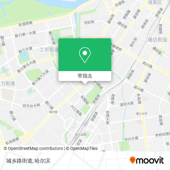 城乡路街道地图