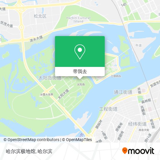 哈尔滨极地馆地图