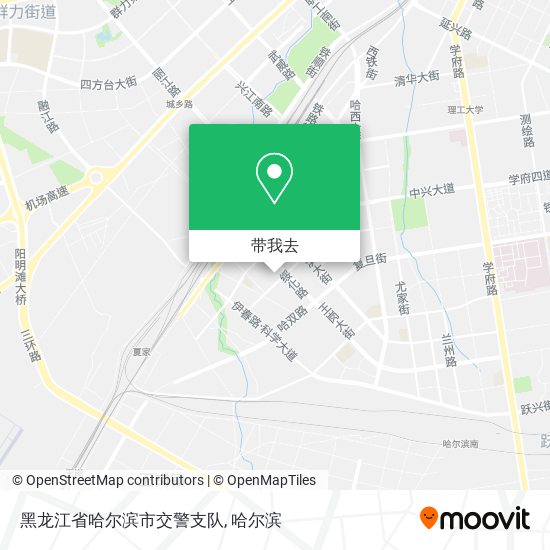 黑龙江省哈尔滨市交警支队地图