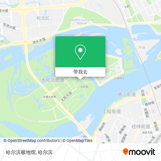 哈尔滨极地馆地图