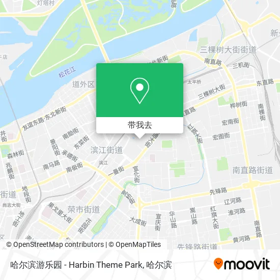 哈尔滨游乐园 - Harbin Theme Park地图