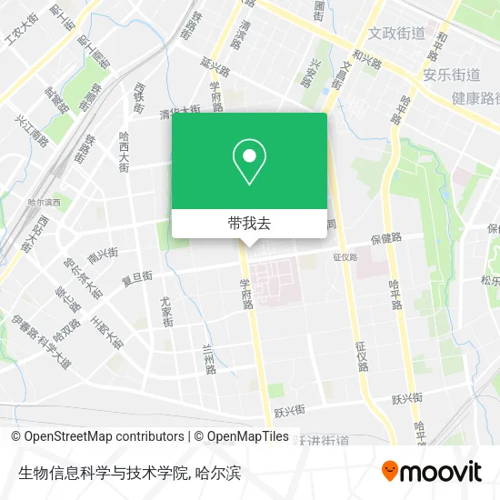 生物信息科学与技术学院地图