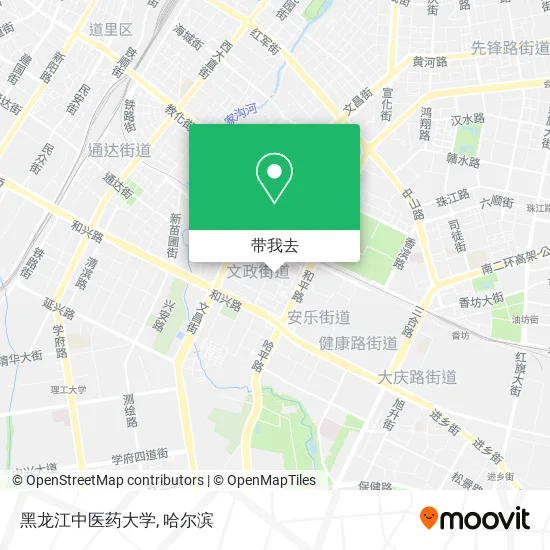 黑龙江中医药大学地图