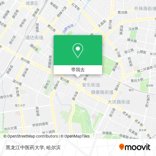 黑龙江中医药大学地图