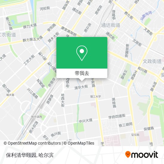保利清华颐园地图