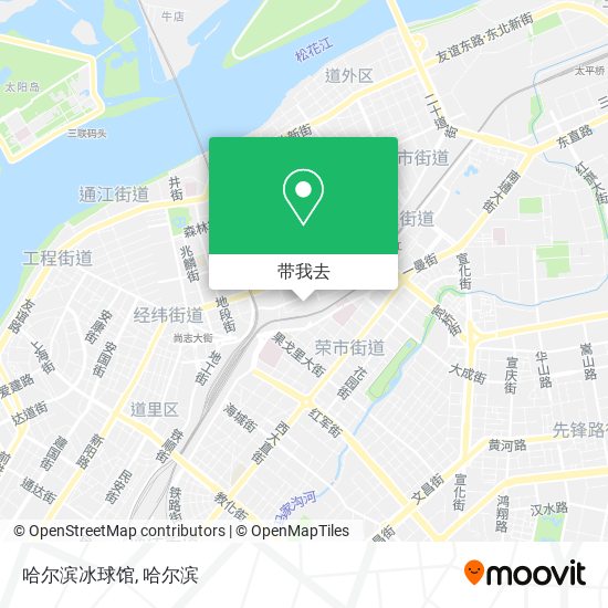 哈尔滨冰球馆地图