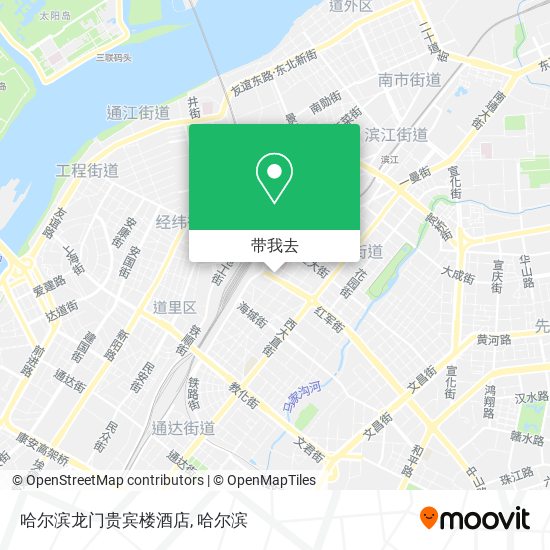 哈尔滨龙门贵宾楼酒店地图