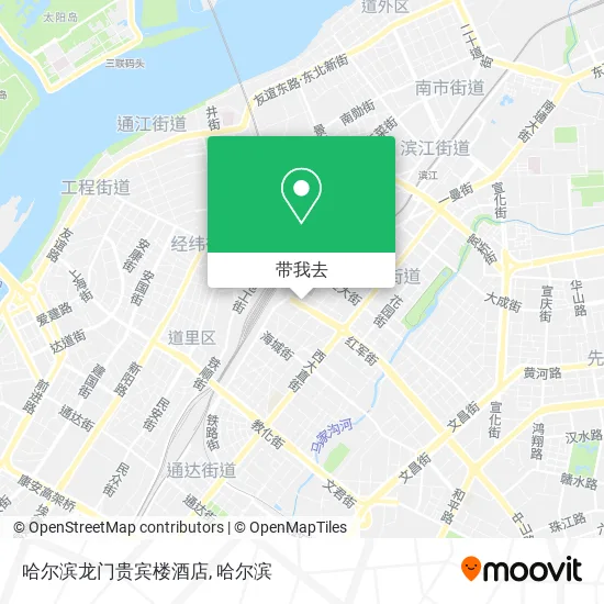 哈尔滨龙门贵宾楼酒店地图