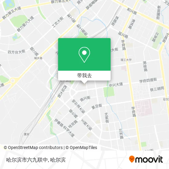 哈尔滨市六九联中地图