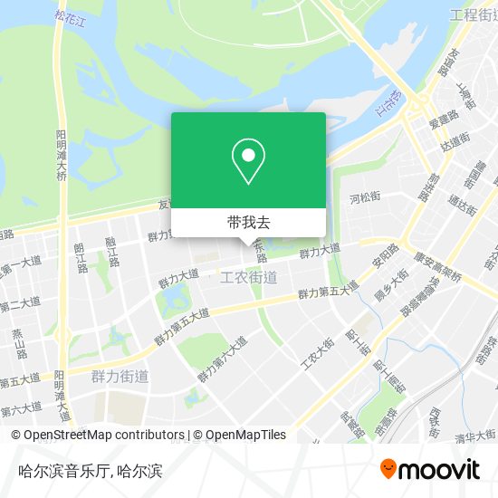 哈尔滨音乐厅地图
