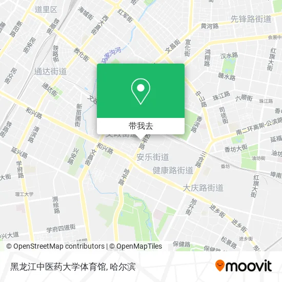 黑龙江中医药大学体育馆地图