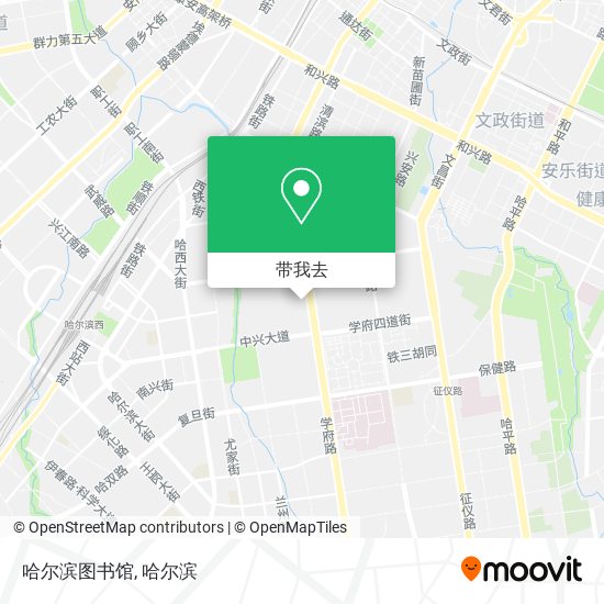 哈尔滨图书馆地图