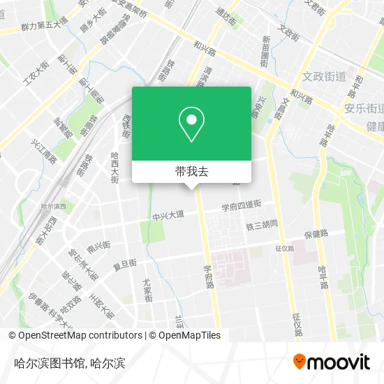 哈尔滨图书馆地图