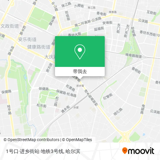 1号口·进乡街站·地铁3号线地图