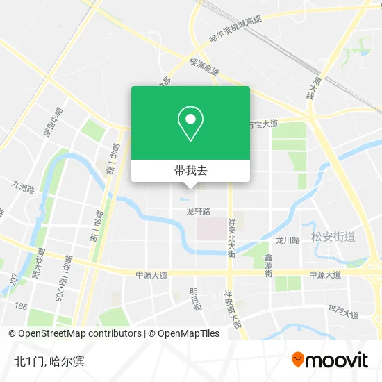 北1门地图
