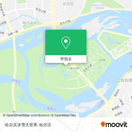哈尔滨冰雪大世界地图