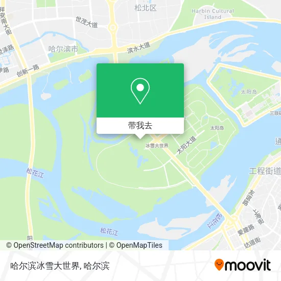 哈尔滨冰雪大世界地图