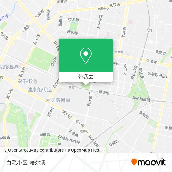 白毛小区地图
