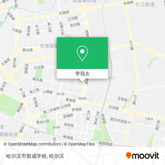哈尔滨市新成学校地图