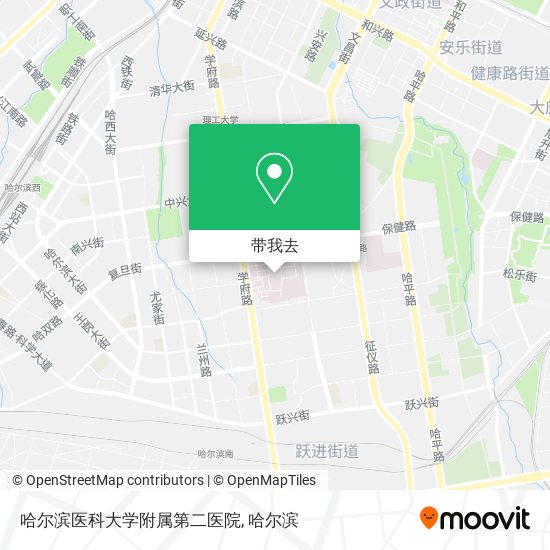 哈尔滨医科大学附属第二医院地图