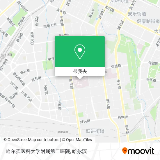 哈尔滨医科大学附属第二医院地图