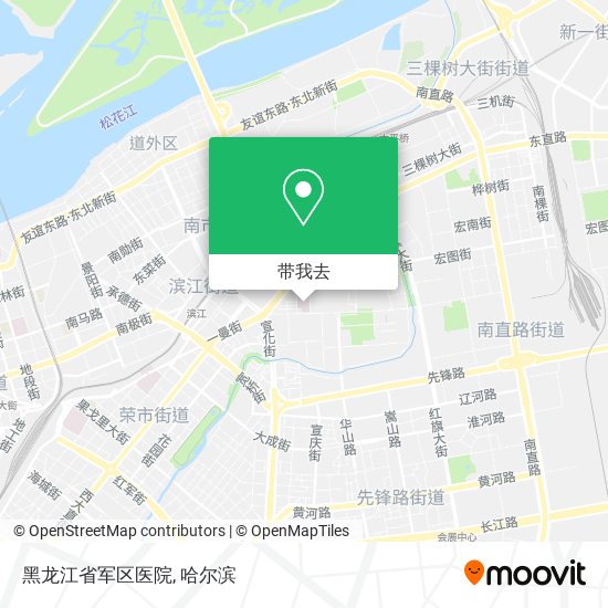 黑龙江省军区医院地图