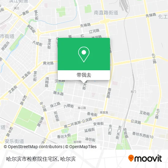 哈尔滨市检察院住宅区地图